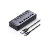 Ugreen 30778 7 Port 5Gbps (Usb 3.0 Bağlantı Noktasında) Aktarım Hızı Hub Çoklayıcı Ve Şarj İstasyonu