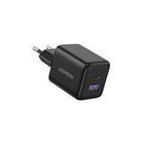 Ugreen 30W GaN 2 Portlu 1xUSB-A 1xUSB-C Hızlı Şarj Cihazı Siyah