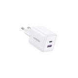 Ugreen 30W Gan Hızlı Şarj Cihazı 2 Portlu, 1Xusb-A, 1Xusb-C, Beyaz, 65015