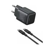 Ugreen 30W Gan Usb-C 60W 1 Metre Kablolu Hızlı Şarj Cihazı Siyah