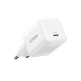 UGREEN 30W GaN USB-C Tek Portlu Hızlı Şarj Cihazı, Beyaz