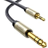 UGREEN 3,5 mm jak, 6,35 mm jak kablosu, Aux adaptörü, stereo ses kablosu, dijital arayüz enstrüman kablosu, gitar, mikser, mikrofon, kayıt cihazı, mikser, amplifikatör vb. için destekler (2 M)
