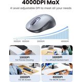 Ugreen 35900 M556 4000Dpi 2.4Ghz Sessiz Kablosuz Mouse Gri