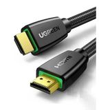 Ugreen 40411 Hd118 Hdmı Kablo 4K 18Gb/S Hdmı 2.0 Örgülü Görüntü Ve Ses Aktarma Kablosu Siyah 3Metre