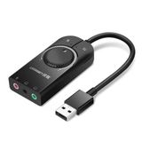 Ugreen 40964 Cm129 Harici Usb Ses Kartı Kablolu 15Cm Kumanda Paneli Otg Desteği Geniş Uyumluluk