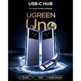 Ugreen 45155 7in1 Type-C 1xUSB-C 100W PD TF Port Çoklayıcı Hub