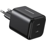 UGREEN 45W GaN Hızlı Şarj Cihazı Type-C QC PD 2xUSB-C, Siyah
