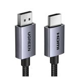 Ugreen 4K 1080P@120Hz Displayport 1.2 To Hdmı 1.4 Örgülü Kablo, 5M, 35845