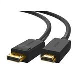 UGREEN 4K Displayport to HDMI Dönüştürücü Kablo 1.5 Metre - Siyah