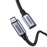 Ugreen 500 cm Gen2 100 W Thunderbolt 3 Type-C To Type-C Örgülü Uzatma Kablosu