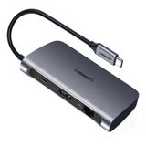 Ugreen 50771 Cm212 6 İn 1 Usb C To 1Gb/S Ethernet, 4K Hdmı, Usb 3.0 Hub Çoklayıcı 100W Hızlı Pd Şarj