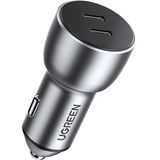 Ugreen 50W Pd Hızlı Araç İçi Şarj Cihazı Çakmaklık Adaptörü 2Xusb-C, Uzay Grisi, 70594