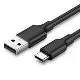 Ugreen 60116 Us287 Qc 3.0 Hızlı Şarj Usb-A To Usb-C Hızlı Şarj Kablosu Siyah 1Metre