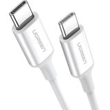 Ugreen 60518 1 mt Beyaz 60W 3A QC PD Hızlı USB-C Şarj Kablosu