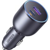 Ugreen 63W 2 Portlu Araç Içi Şarj Cihazı Çakmaklık Adaptörü, 35023 - Gri