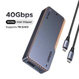 Ugreen 65727 D703 Usb-C M.2 Nvme Ssd 40Gbps Harici M.2 Kutusu Alüminyum Alaşımlı Kasa