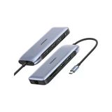 Ugreen 70301 Cm274 9 İn 1 Type-C To Usb 3.0 Hdmı Vga Displayport Rj45 Tf Sd Pd Dönüştürücü Adaptör