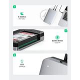 Ugreen 70502 Cm301 Usb-C 3.1 Gen2 To Sata 3.5"-2.5" Ssd/Hdd Hard Disk Kutusu + Priz Dönüştürücü Aparatı