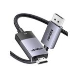 Ugreen 8K 60Hz Displayport 1.4 To Hdmı 2.1 Örgülü Kablo, 2M, 80397