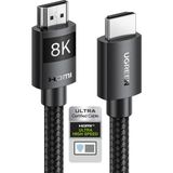 Ugreen 8k HDMI Görüntü Aktarma Kablosu, 1,5 Metre, 40179 - Siyah