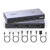 Ugreen 8K Hdmı Kvm Switch 2-İn-1, 2Xhdmı In, 2Xusb-C In, 1*Hdmı Out, 3*Usb-A, 1*Usb-C, 1*Mini Usb, 25961