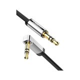 Ugreen 90 Derece Dik Açılı 3.5Mm Flat Aux Ses Kablosu 2 Metre, 10599