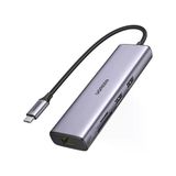 Ugreen 90568 7 İn 1 1000Mbps Gigabit Ethernet Hdmı Kart Okuyucu Usb Çoklayıcı Hub Adaptör