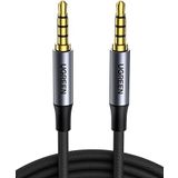 UGREEN Aux Kablo 3,5 Jak Üzerinde 3,5 Jak Kablosu, 3,5 mm Jak Kablosu, 4 kutuplu Kulaklık (CTIA), Cep Telefonu, Araç Radyosu, MP3 Çalar, Hoparlör, PS4, Xbox One vb. için Mikrofon (3 m)