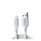 Ugreen Beyaz 2 m Lightning İphone Örgülü Data Ve Şarj Kablosu
