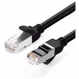Ugreen Cat 6 Siyah 1 m Saf Bakır Metal Konnektör Ethernet Kablosu