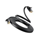 Ugreen Cat6 Flat Ethernet Kablosu, 8 Metre, Siyah, 50177