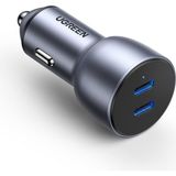 Ugreen Çift Pd Type-C Çıkışlı 50W Araç Çakmaklık Şarj Cihazı - Renkli