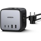 Ugreen Diginest Cube 65W Gan 2 Hızlı Şarj Cihazı 2*usb / 2*type-C 3'lü Akım Korumalı Küp Grup Priz