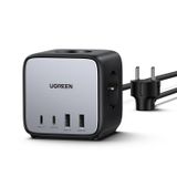 UGREEN DigiNest Cube 65W Güç Şeridi GaN USB C Şarj Cihazı 3 Yollu Soket ve Anahtar ile Uyumlu MacBook Air/Pro, iPhone 14 Pro Max, 13, 12, iPad Pro, Galaxy S23 Ultra, S23+