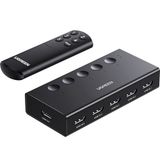 UGREEN HDMI Anahtarı 5'i 1 Arada Çıkış 4K@60Hz, Uzaktan Kumandalı HDMI Bölücü 5 Bağlantı Noktalı Switcher Seçici Kutu Desteği 3D CEC HDR HDCP2.2 PS5/4/3 Xbox Nintendo Switch ile Uyumlu Roku TV Fire