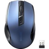 Ugreen Kablosuz Optik Mouse 4000 DPI Mavi Ergonomik Ev - Ofis Kullanımı İçin Sessiz Tasarım
