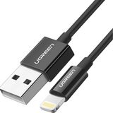 UGREEN Lightning to USB-A MFi Sertifikalı İphone Hızlı Şarj Kablosu, 2 Metre, Siyah - 80823