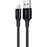 UGREEN Lightning - USB-A MFi Sertifikalı İphone Hızlı Şarj Kablosu, 2 m, Siyah, 80823 - 2 Metre