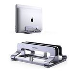 UGREEN Masa için Dikey Dizüstü Bilgisayar Standı Çift Yuvalı Dizüstü Bilgisayar Standı Tutucu Ayarlanabilir Dock Alüminyum Masaüstü Standı MacBook Air Pro, Microsoft Surface Laptop 4, LG Gram 17 ile