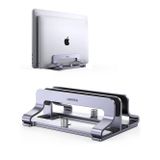 Ugreen Masa için Dikey Dizüstü Bilgisayar Standı Çift Yuvalı Dizüstü Bilgisayar Standı Tutucu Ayarlanabilir Dock Alüminyum Masaüstü Standı MacBook , Surface Laptop 4, LG Gram 17 ile