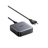 Ugreen Nexode 100W Gan Masaüsü Hızlı Şarj Cihazı Usb-C Qc Pd 4 Portlu 3Xusb-C, 1Xusb-A, Gri, 90928