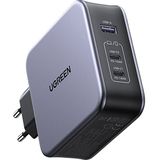 UGREEN Nexode 140W GaN 3 Portlu Hızlı Şarj Cihazı 2xUSB-C, 1xUSB-A QC 4.0 PD 3.1, Uzay Grisi - 90549