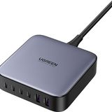 UGREEN Nexode 200W GaN II 6 Portlu Masaüstü Hızlı Şarj Cihazı İstasyonu 4xUSB-C, 2xUSB-A, Gri - 40914