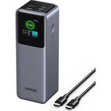 Ugreen Nexode 25.0000 Mah 200W Akıllı Ekranlı Taşınabilir Hızlı Şarj Powerbank, 3 Cihaz Desteği, 35525B - Gri