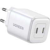 UGREEN Nexode 45W GaN Hızlı Şarj Cihazı QC PD 2xUSB-C, Beyaz - 15327