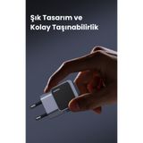 Ugreen Nexode Aır 30W Gan Hızlı Şarj Cihazı Type-C Qc Pd 1Xusb-C Gri 35041