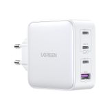 Ugreen Nexode Gan X 100W Hızlı Şarj Cihazı 4 Portlu Pd Qc 3Xusb-C, 1Xusb-A, Beyaz, 15337