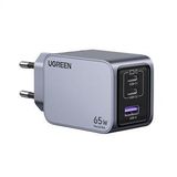 UGREEN Nexode Pro 65W GaN Hızlı Şarj Adaptörü ( 1.5m Type-C Kablo Dahil ) - Uzay Grisi