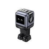 UGREEN Nexode RG 65W RobotGaN Şarj Cihazı - 3-Port Hızlı Şarj Cihazı USB C Güç Kaynağı MacBook Pro/Air, iPad, iPhone 15 Pro Max, Galaxy S24 Ultra, Steam Deck ile Uyumlu LED (Siyah)