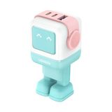 Ugreen Nexode Uno 65W Robot Gan Hızlı Şarj Cihazı 2xusb-C, 1xusb-A, Renkli - 35855 - Turkuaz